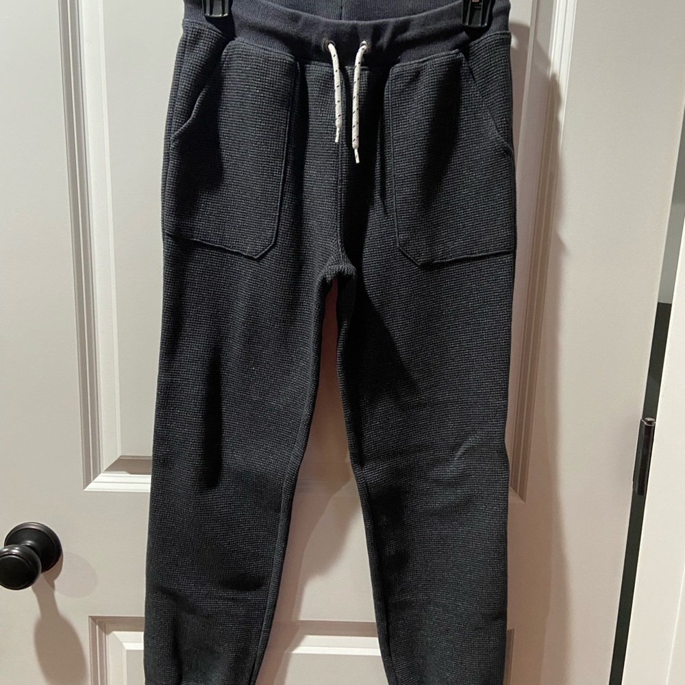 NWOT Dark Gray Waffle Knit Joggers